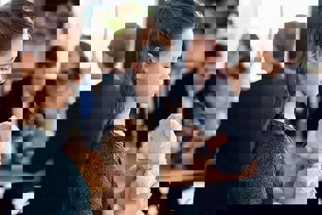 girl with teddy bear